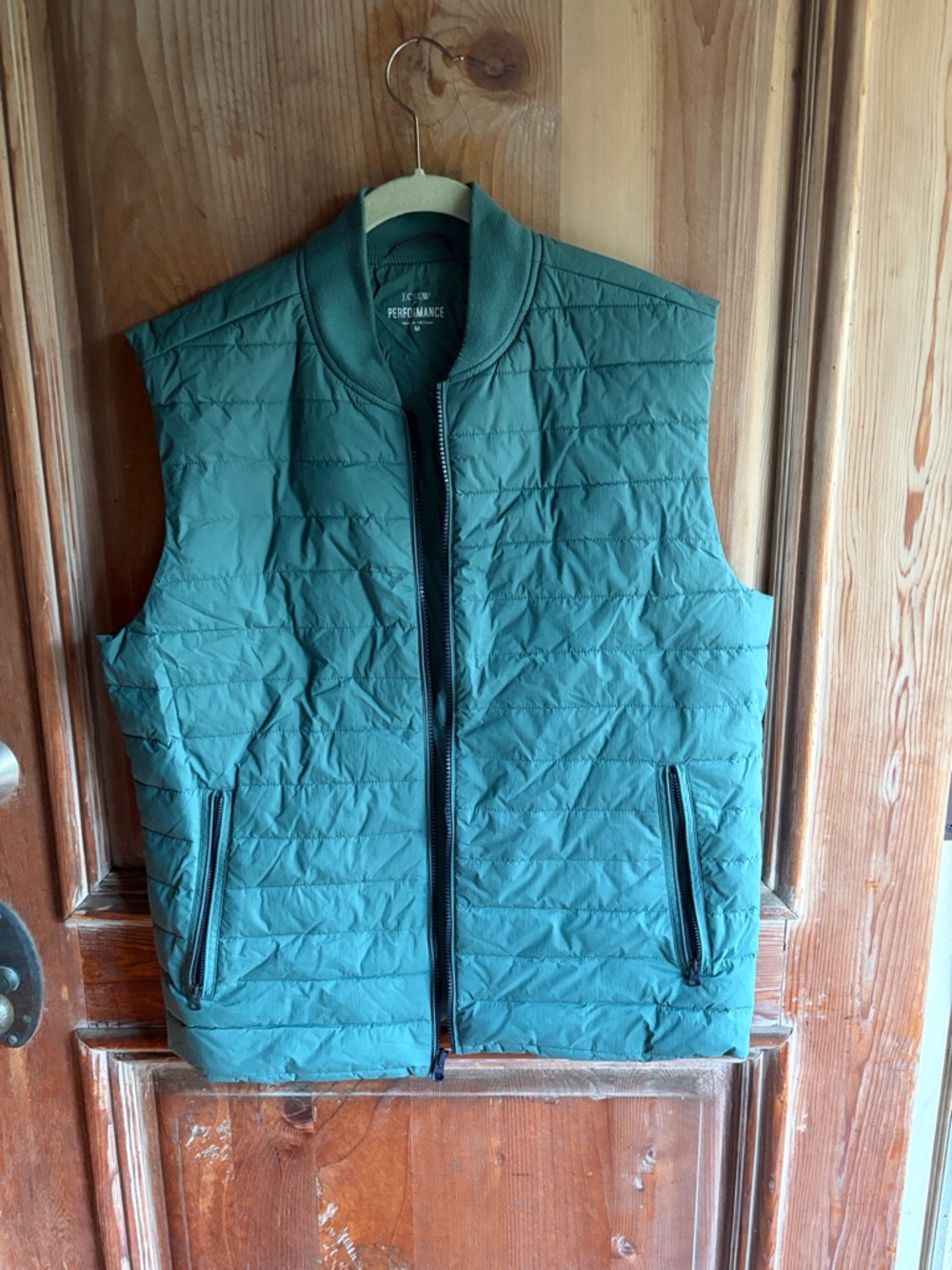 J. Crew Quilted Performance Vest - Teal